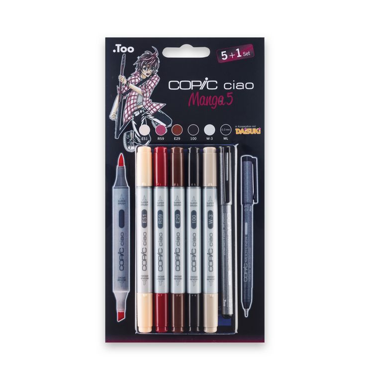 Produktbild: Copic Allroundmarker Ciao 5+1 Set Manga 5