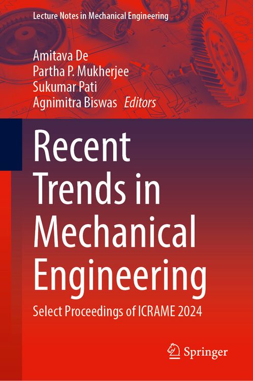 Produktbild: Recent Trends in Mechanical Engineering