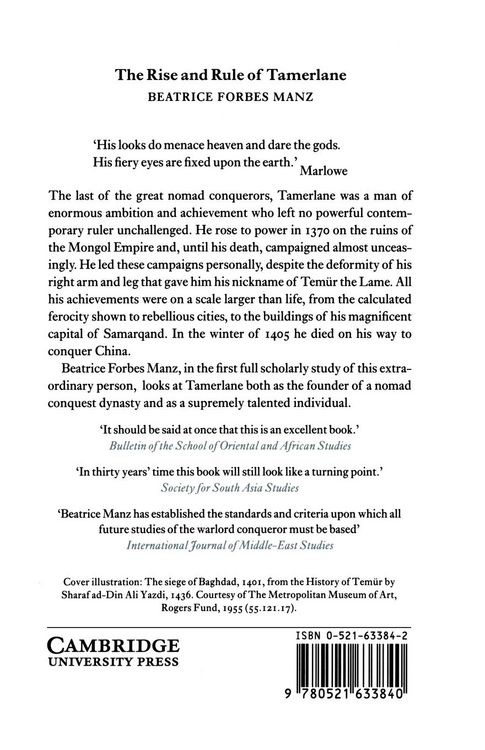 Produktbild: The Rise and Rule of Tamerlane