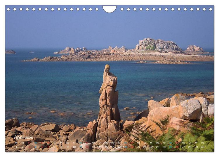 Produktbild: Bretagne - Sehnsucht in Blau (Wandkalender 2026 DIN A4 quer), CALVENDO Monatskalender