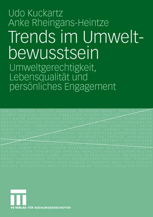 Produktbild: Trends im Umweltbewusstsein