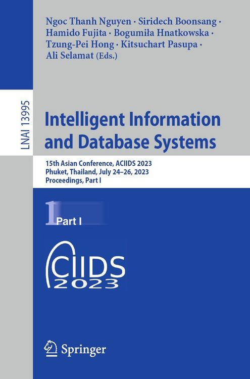 Produktbild: Intelligent Information and Database Systems