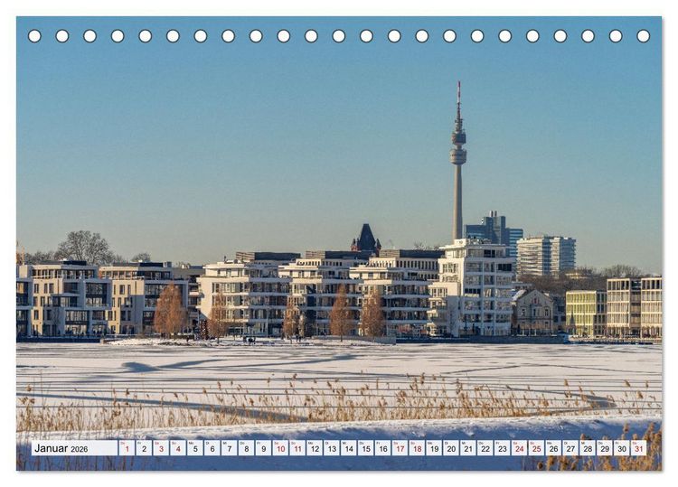 Produktbild: Deutsche Stadtansichten (Tischkalender 2026 DIN A5 quer), CALVENDO Monatskalender