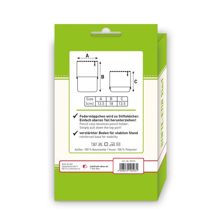 Produktbild: Stifte- Etui 2in1 T-Rex Welt