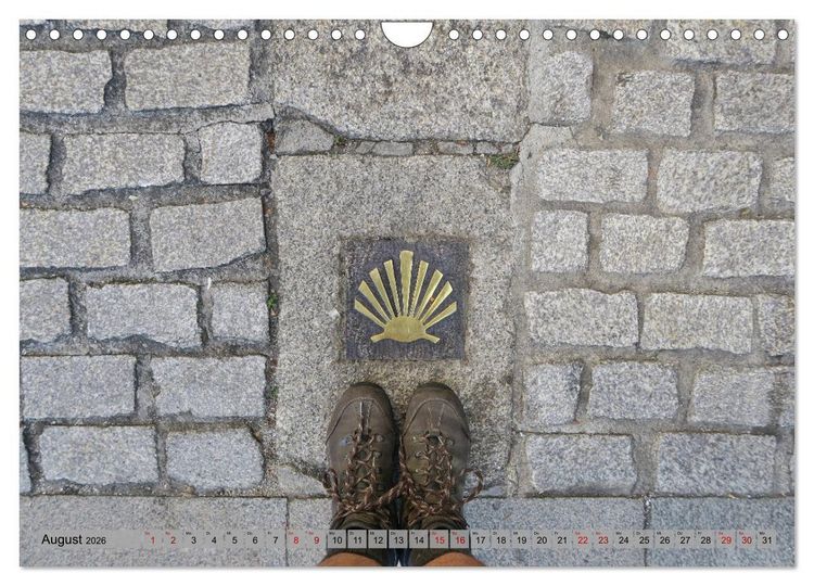 Produktbild: Von Porto nach Santiago de Compostela (Wandkalender 2026 DIN A4 quer), CALVENDO Monatskalender