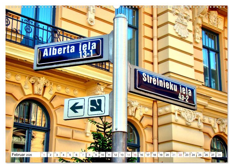 Produktbild: Jugendstil in Riga - Schmuckst&uuml;cke der lettischen Hauptstadt (Wandkalender 2026 DIN A2 quer), CALVENDO Monatskalender
