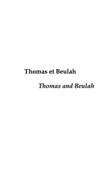 Produktbild: Thomas et beulah : thomas andbeulah