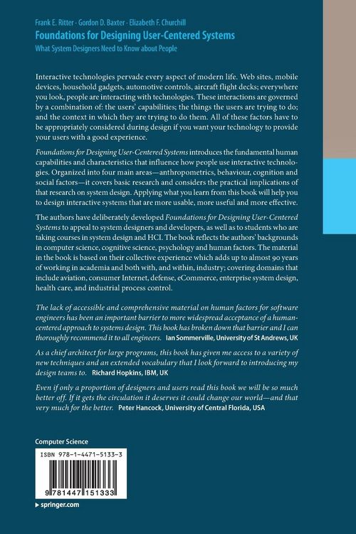 Produktbild: Foundations for Designing User-Centered Systems