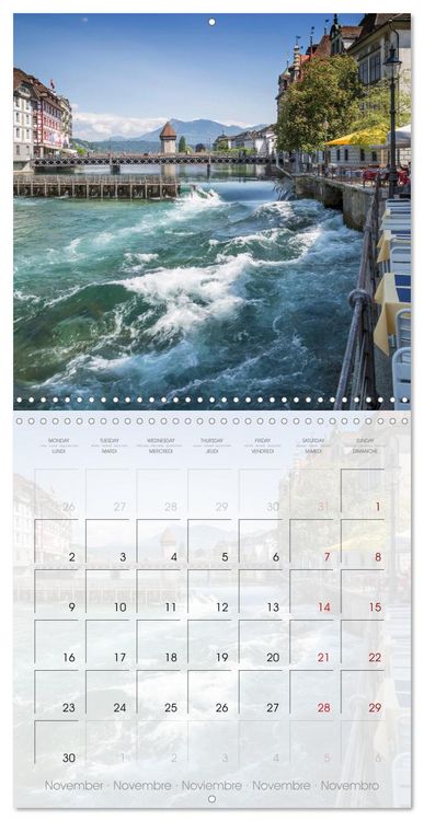 Produktbild: LUCERNE Lovely Switzerland (Wall Calendar 2026 12 &times; 12 Inch) CALVENDO 12 Month Wall Calendar