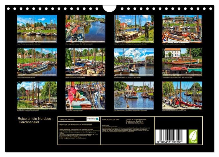 Produktbild: Reise an die Nordsee - Carolinensiel (Wandkalender 2026 DIN A4 quer), CALVENDO Monatskalender