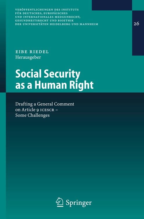 Produktbild: Social Security as a Human Right
