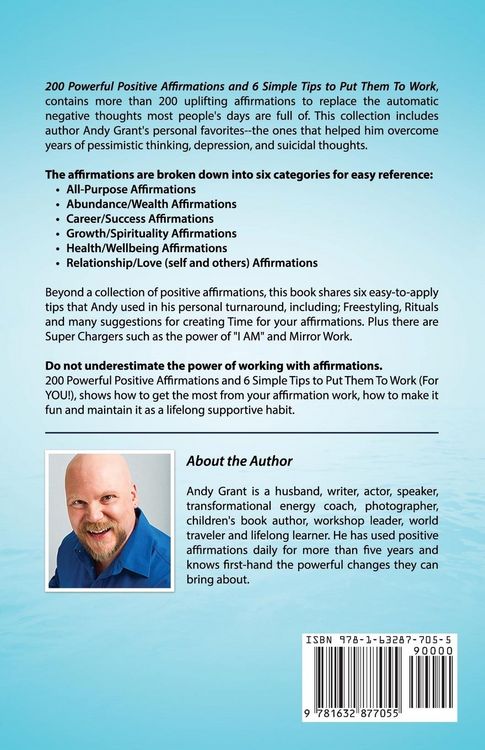 Produktbild: 200 Powerful Positive Affirmations and 6 Simple Tips to Put Them to Work (for You!)