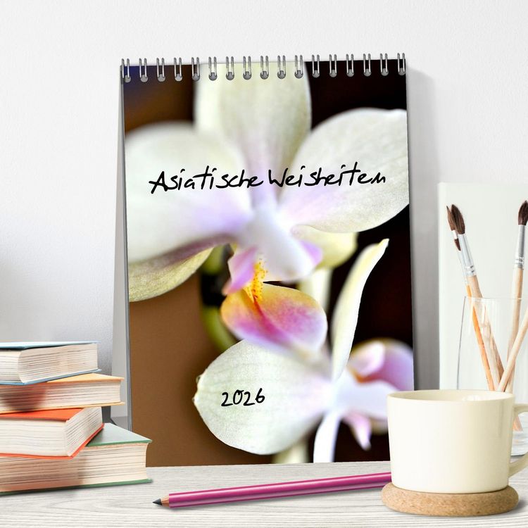 Produktbild: Asiatische Weisheiten (Tischkalender 2026 DIN A5 hoch), CALVENDO Monatskalender