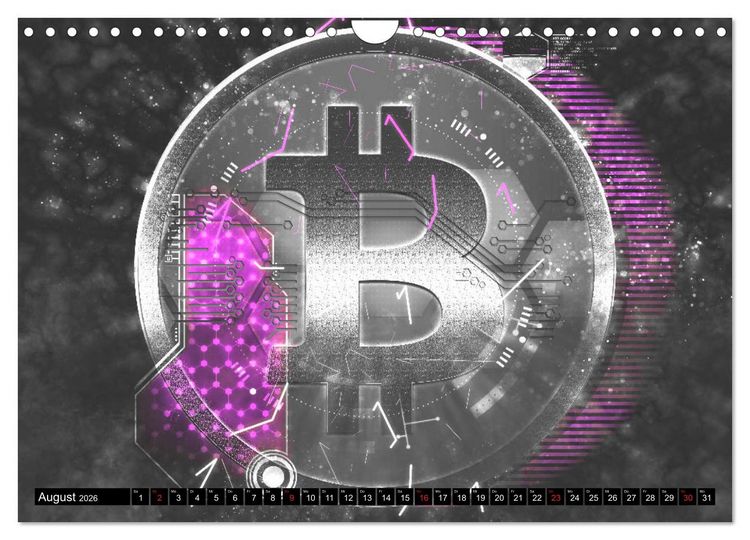 Produktbild: Bitcoins (Wandkalender 2026 DIN A4 quer), CALVENDO Monatskalender