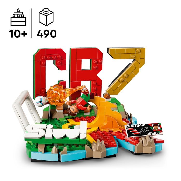 Produktbild: LEGO Editions 43012 Cristiano Ronaldo, Fu&szlig;ball-Highlights, Fu&szlig;ball-Deko; Bauset f&uuml;r Kinder