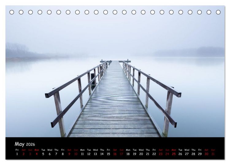 Produktbild: Moody calendar (Desk Calendar 2026 DIN A5 landscape), CALVENDO 12 Month DeskCalendar