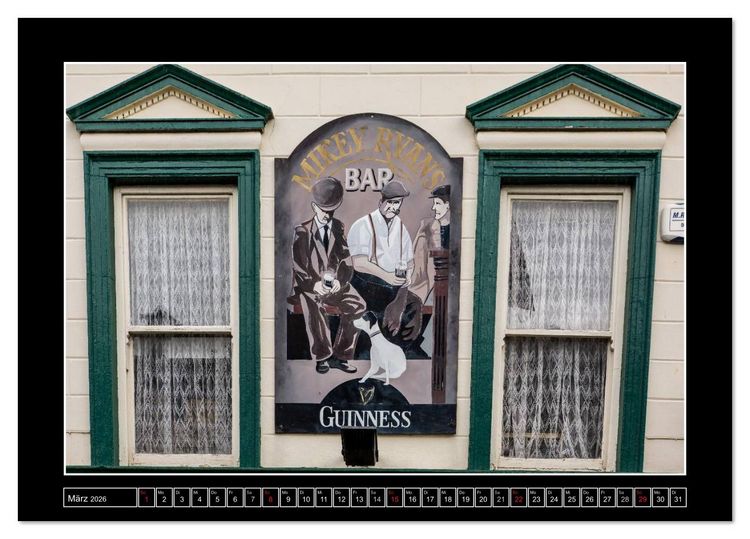 Produktbild: Sl&aacute;inte IRLAND - Pubmalereien (Tischkalender 2026 DIN A5 quer), CALVENDO Monatskalender