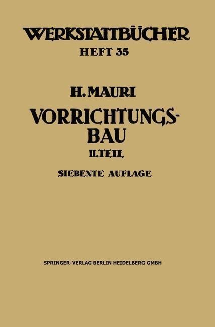 Produktbild: Der Vorrichtungsbau