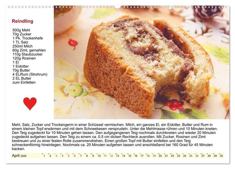 Produktbild: Delikates &Ouml;sterreich. K&uuml;chenkalender mit den klassischen S&uuml;&szlig;speisen (hochwertiger Premium Wandkalender 2026 DIN A2 quer), Kunstdruck in Hochglanz