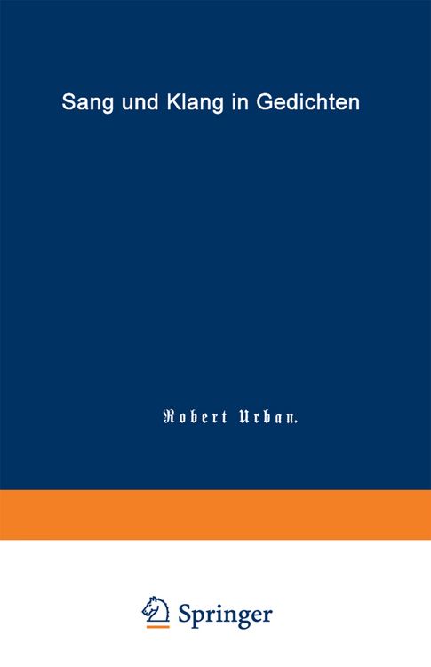 Produktbild: Sang und Klang in Gedichten