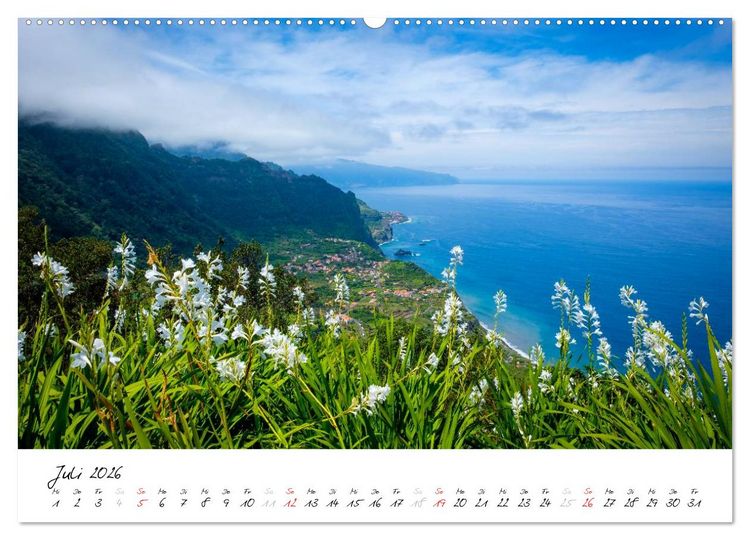 Produktbild: Madeira - ewiger Fr&uuml;hling (hochwertiger Premium Wandkalender 2026 DIN A2 quer), Kunstdruck in Hochglanz