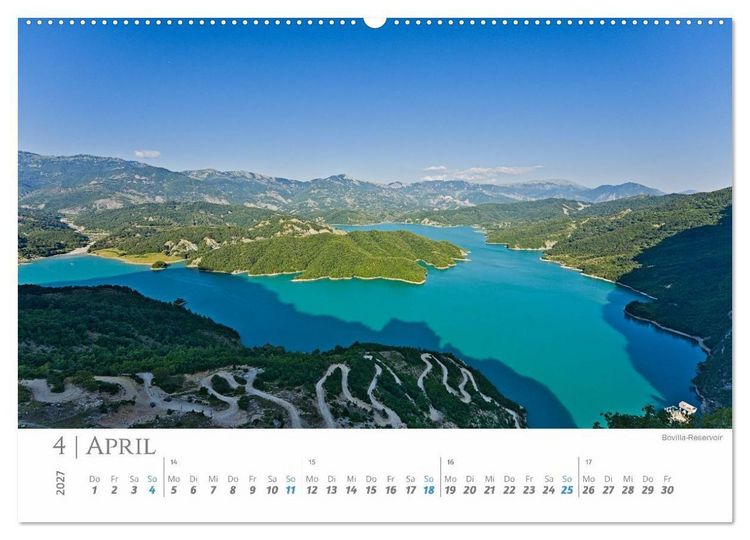 Produktbild: Albanien - wild, authentisch, abenteuerlich (hochwertiger Premium Wandkalender 2027 DIN A2 quer), Kunstdruck in Hochglanz