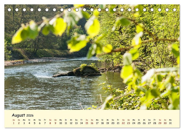 Produktbild: M&uuml;ngstener Br&uuml;cke - Landschaft rund um Solingen (Tischkalender 2026 DIN A5 quer), CALVENDO Monatskalender