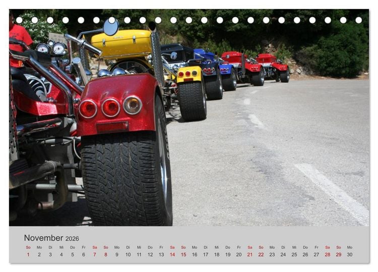 Produktbild: Trikes - Unterwegs auf drei R&auml;dern (Tischkalender 2026 DIN A5 quer), CALVENDO Monatskalender