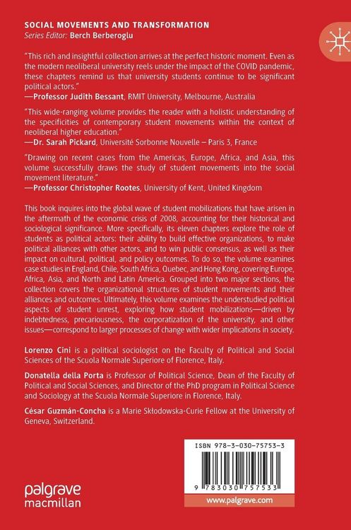 Produktbild: Student Movements in Late Neoliberalism