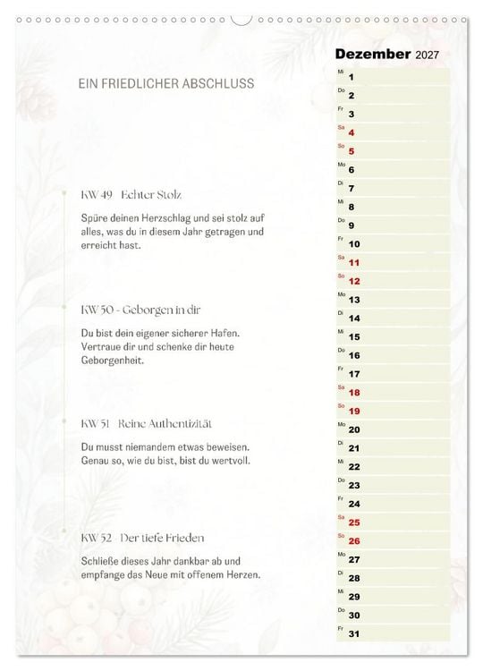 Produktbild: SEELENKOMPASS (Wandkalender 2027 DIN A2 hoch), CALVENDO Monatskalender