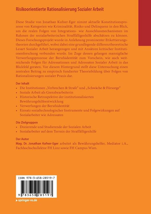 Produktbild: Risikoorientierte Rationalisierung Sozialer Arbeit