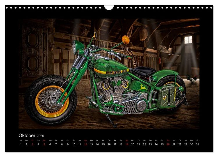 Produktbild: Motorrad-Tr&auml;ume &ndash; Chopper und Custombikes (Wandkalender 2025 DIN A3 quer), CALVENDO Monatskalender