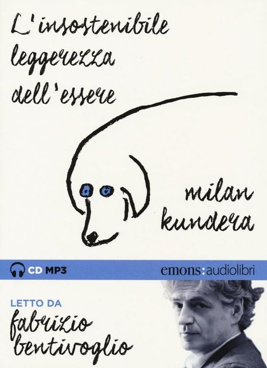 Produktbild: L' insostenibile leggerezza dell'essere letto da Fabrizio Bentivoglio. Audiolibro. CD Audio formato MP3