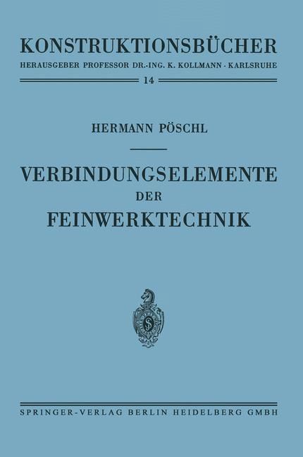 Produktbild: Verbindungselemente der Feinwerktechnik
