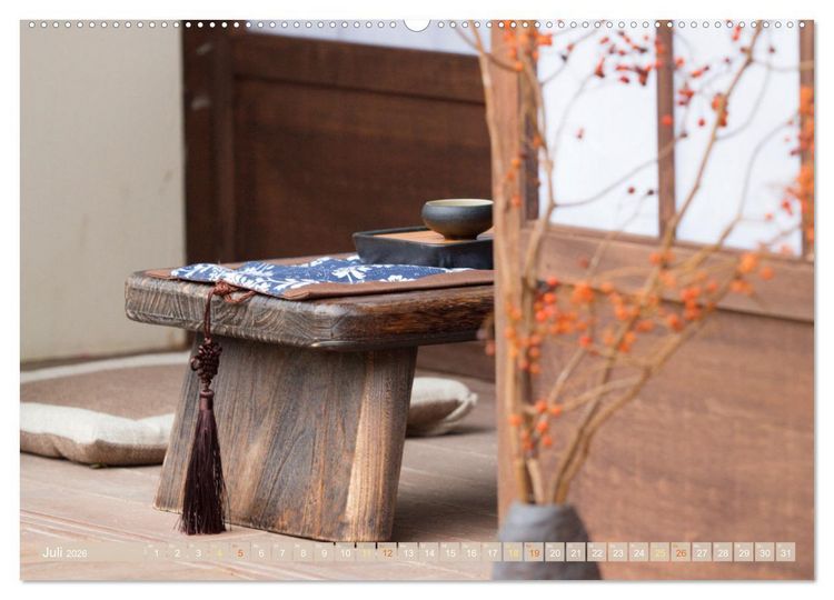 Produktbild: Meditationen im Zen-Garten (hochwertiger Premium Wandkalender 2026 DIN A2 quer), Kunstdruck in Hochglanz