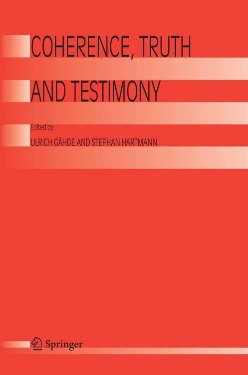 Produktbild: Coherence, Truth and Testimony