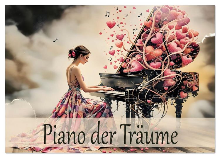 Produktbild: Piano der Tr&auml;ume (Tischkalender 2026 DIN A5 quer), CALVENDO Monatskalender