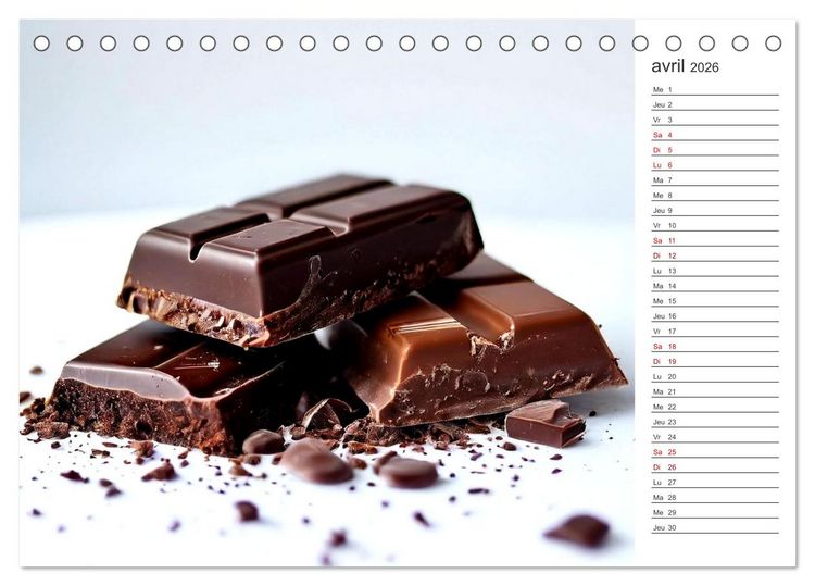 Produktbild: Plaisirs interdits (Calendrier de bureau 2026 DIN A5 vertical), CALVENDO calendrier mensuel