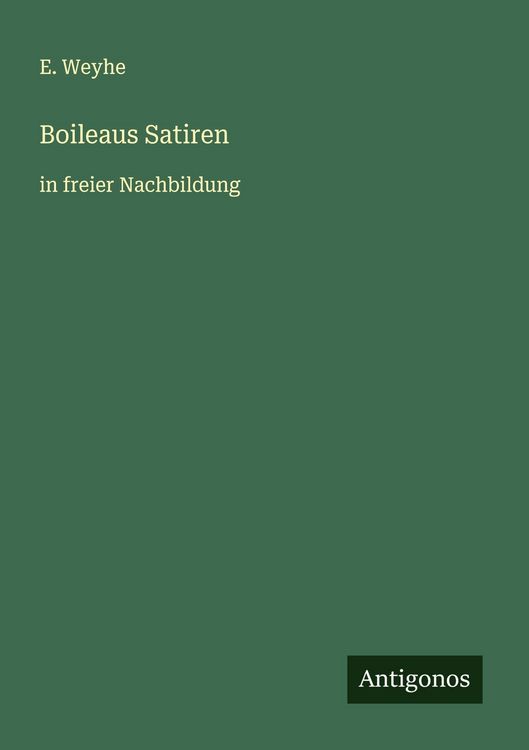 Produktbild: Boileaus Satiren