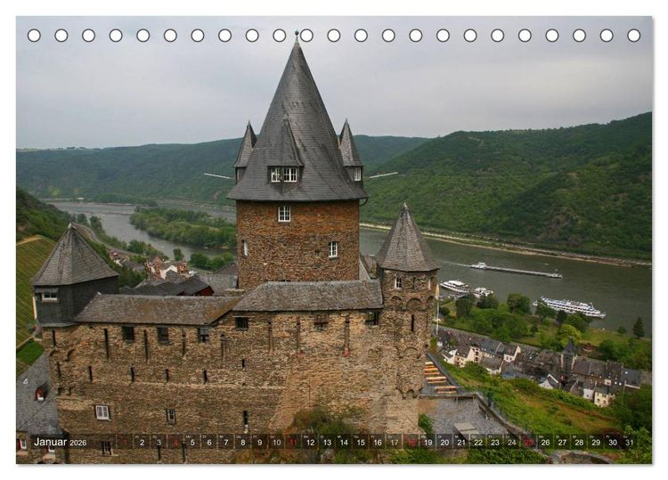 Produktbild: Deutsche Burgen (Tischkalender 2026 DIN A5 quer), CALVENDO Monatskalender