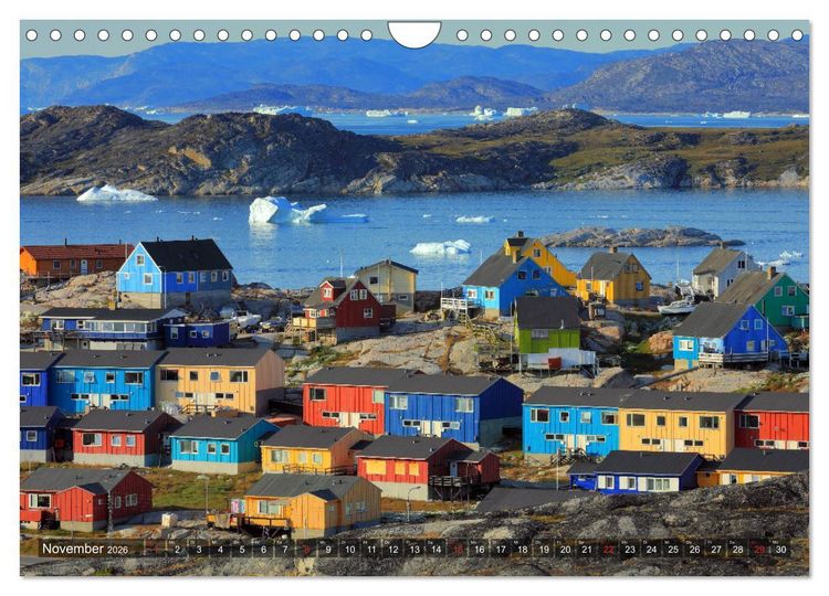 Produktbild: Gr&ouml;nland - Ilulissat und die Diskobucht (Wandkalender 2026 DIN A4 quer), CALVENDO Monatskalender