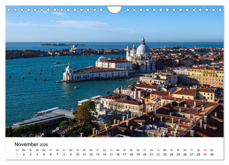 Produktbild: Unterwegs in Venedig (Wandkalender 2026 DIN A4 quer), CALVENDO Monatskalender