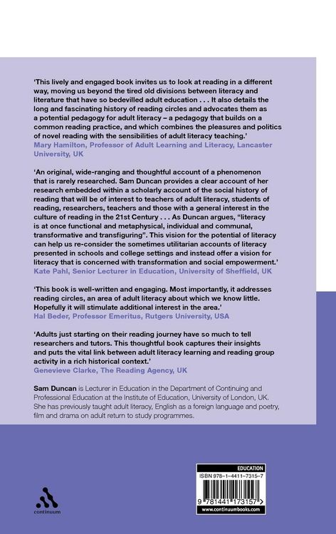 Produktbild: Reading Circles, Novels and Adult Reading Development