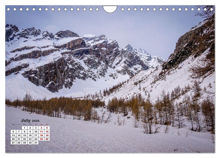 Produktbild: The French Alps, on the trail of the marmot (Wall Calendar 2026 DIN A4 landscape), CALVENDO 12 Month Wall Calendar