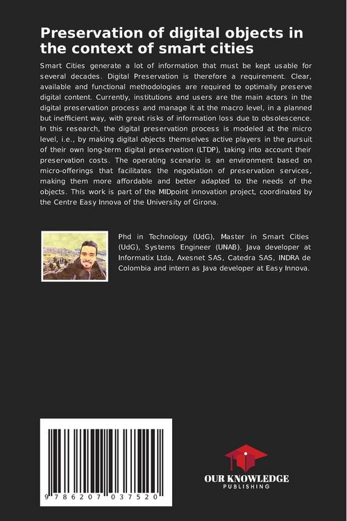 Produktbild: Preservation of digital objects in the context of smart cities