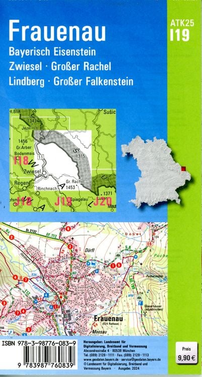 Produktbild: ATK25-I19 Frauenau (Amtliche Topographische Karte 1:25000)