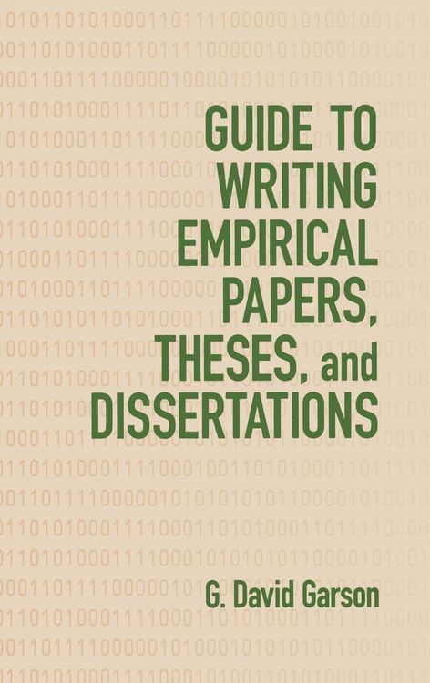 Produktbild: Guide to Writing Empirical Papers, Theses, and Dissertations