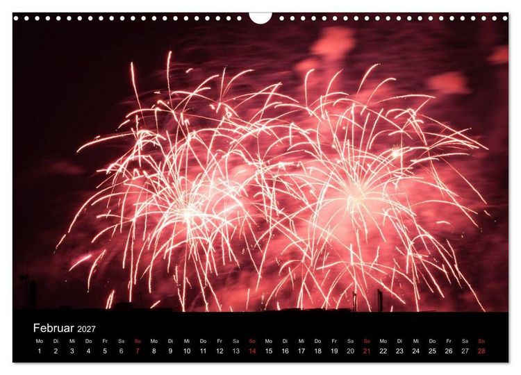 Produktbild: Feuerwerk (Wandkalender 2027 DIN A3 quer), CALVENDO Monatskalender