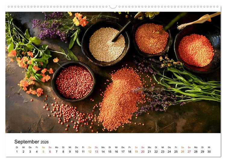 Produktbild: K&uuml;chenkalender Gew&uuml;rzwelt (Wandkalender 2026 DIN A2 quer), CALVENDO Monatskalender