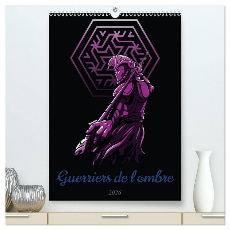 Produktbild: Guerriers de l'ombre (Calendrier mural 2026 DIN A2 horizontal) calendrier de bureau